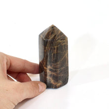 Load image into Gallery viewer, Black moonstone polished crystal tower | ASH&amp;STONE Crystals Shop Auckland NZ

