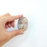 Pink polychrome jasper palm stone | ASH&STONE Crystal Shop Auckland NZ