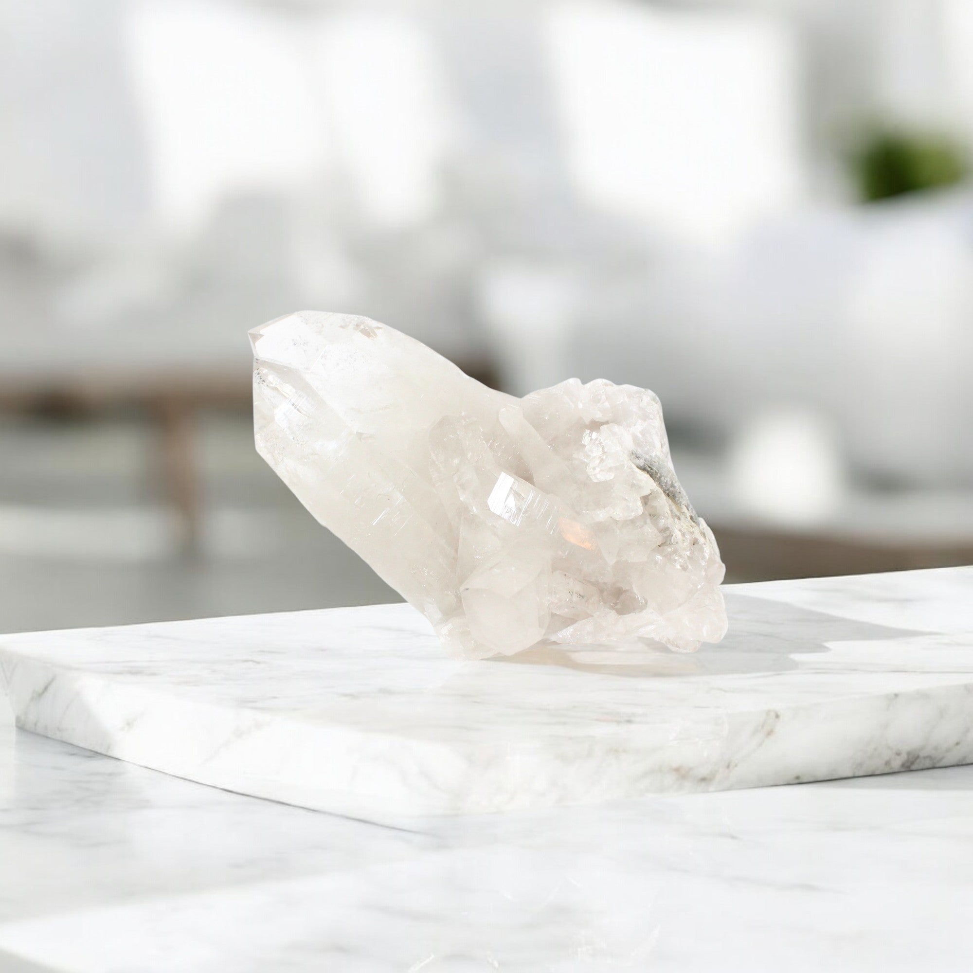 Large Clear Quartz Crystal Cluster ASH&STONE