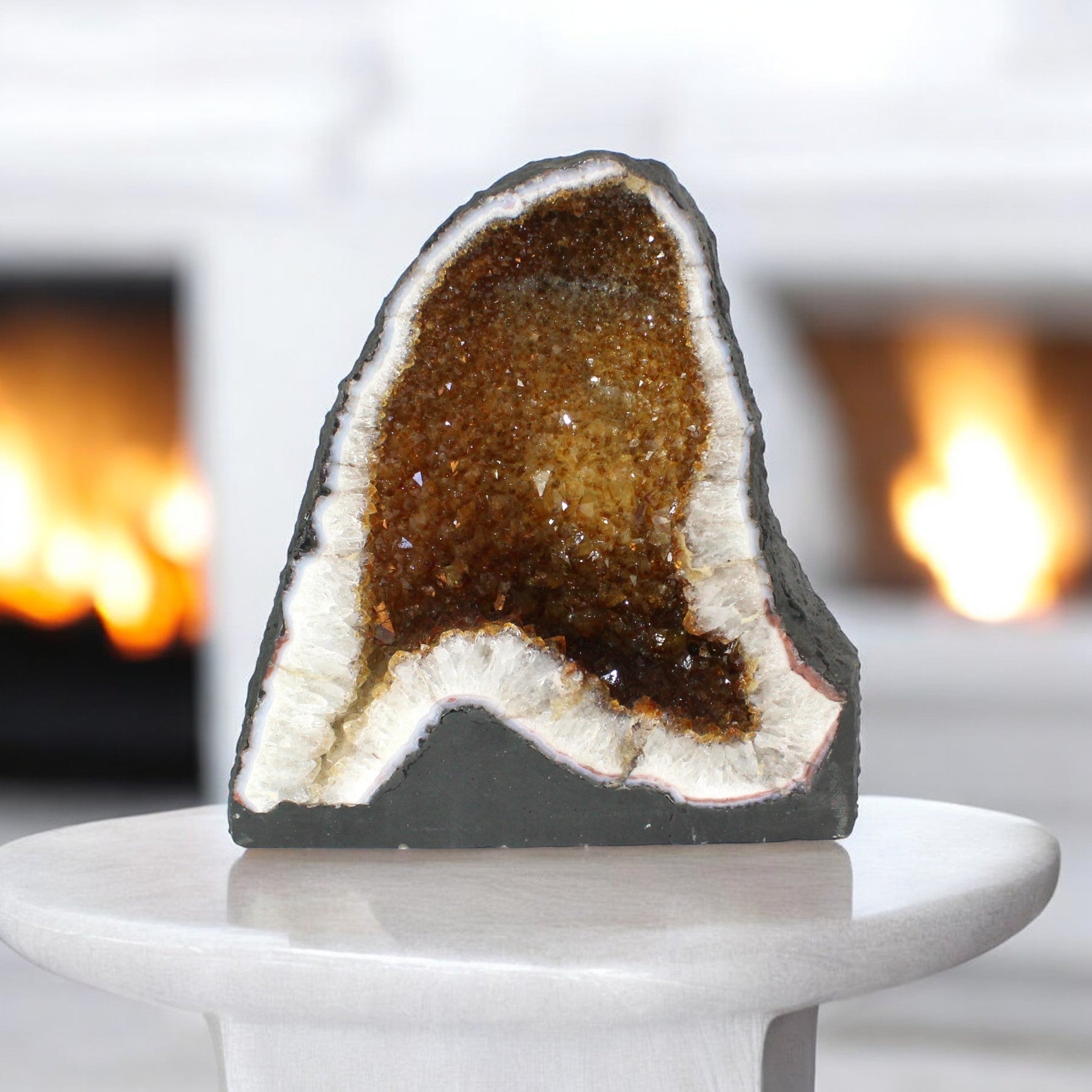 Large Citrine Crystal Cave 16kg ASH&STONE