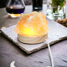Load image into Gallery viewer, Orange calcite crystal lamp | ASH&amp;STONE Crystals Shop Auckland NZ

