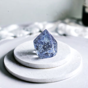 Sodalite crystal point | ASH&STONE Crystals Shop Auckland NZ