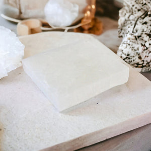 Selenite crystal charging plate | ASH&STONE Crystals Shop Auckland NZ