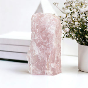 Large rose quartz crystal chunk 2.18kg | ASH&STONE Crystal Shop Auckland NZ