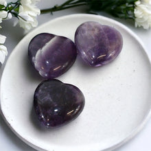 Load image into Gallery viewer, Amethyst polished crystal heart | ASH&amp;STONE Crystals Shop Auckland NZ
