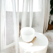 Load image into Gallery viewer, Crystals NZ: Crown chakra 7&quot; quartz crystal singing bowl | ASH&amp;STONE
