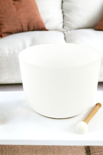 Sacral chakra 12" quartz crystal singing bowl | Perfect Pitch | ASH&STONE Crystal Shop NZ