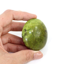 Load image into Gallery viewer, Green opal polished crystal palm stone | ASH&amp;STONE Crystals Shop Auckland NZ
