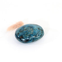 Load image into Gallery viewer, Blue apatite polished crystal palm stone | ASH&amp;STONE Crystals Shop Auckland NZ
