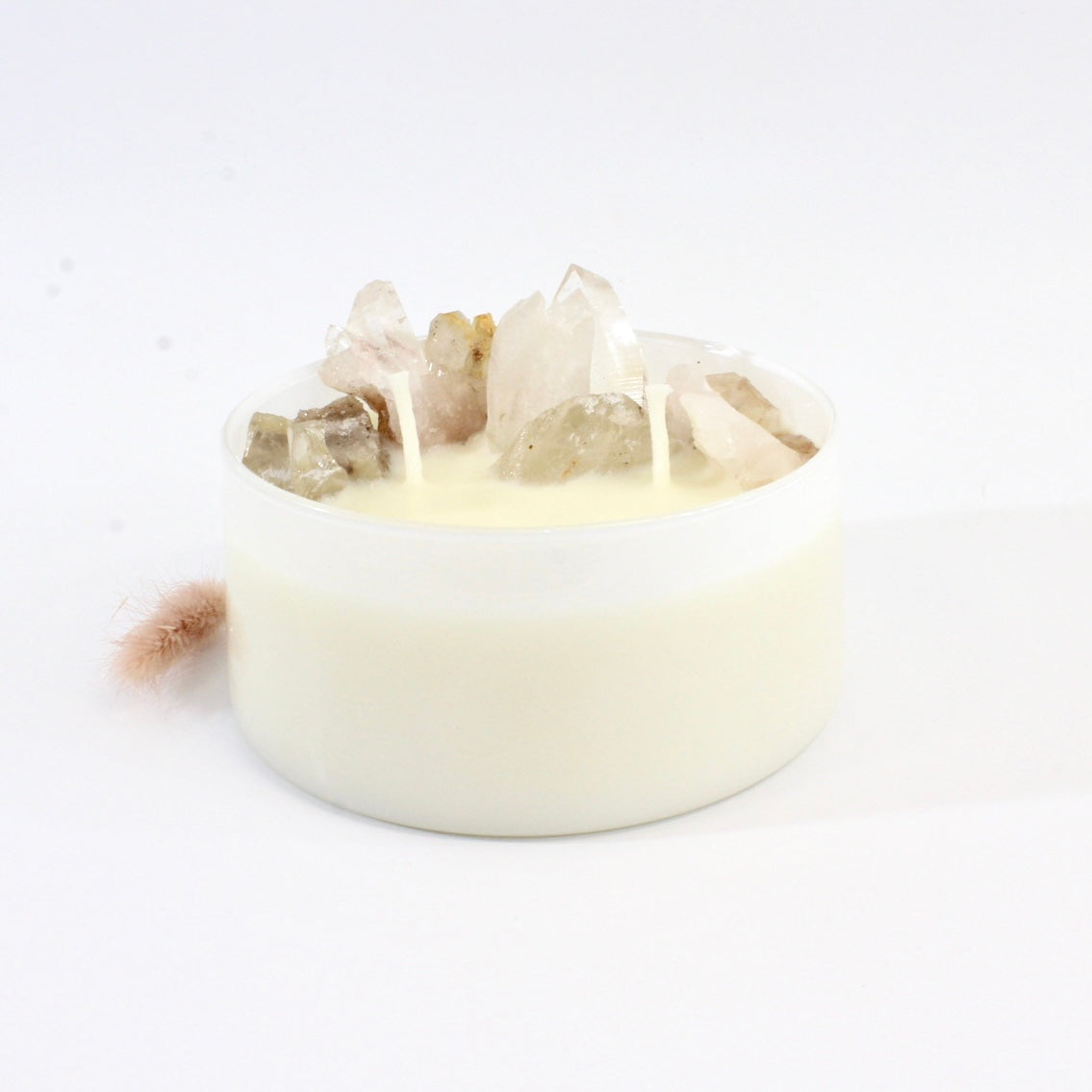 Large bespoke crystal garden | clear quartz crystal artisan candle | ASH&STONE Candle Shop Auckland NZ