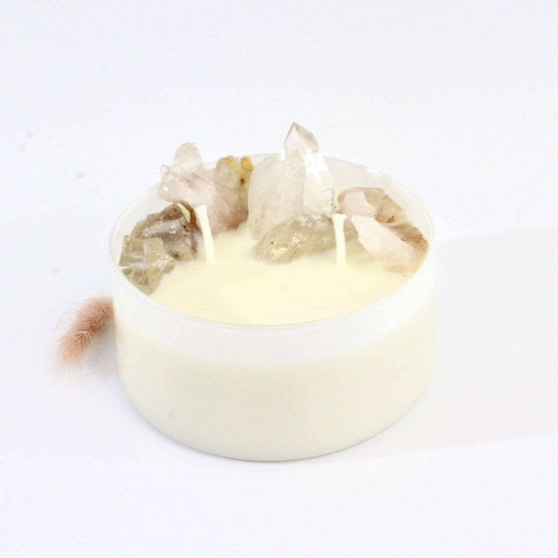 Large bespoke crystal garden | clear quartz crystal artisan candle | ASH&STONE Candle Shop Auckland NZ
