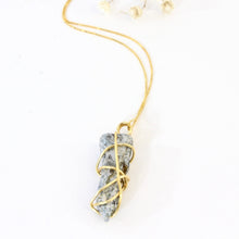 Load image into Gallery viewer, Bespoke NZ-made kyanite crystal pendant with 18&quot; chain | ASH&amp;STONE Crystal Jewellery Shop Auckland NZ
