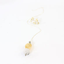 Load image into Gallery viewer, Bespoke NZ-made heat-treated citrine &amp; tourmaline in quartz crystal pendant with 18&quot; chain | ASH&amp;STONE Crystals Shop Auckland NZ
