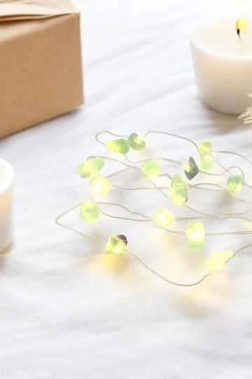 Fluorite crystal fairy lights | ASH&STONE Crystals Shop Auckland NZ