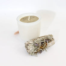 Load image into Gallery viewer, Artisan candle &amp; sage gift pack | ASH&amp;STONE Crystals &amp; Candles Auckland NZ
