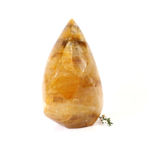 Large golden healer crystal flame 2.39kg | ASH&STONE Crystals Shop Auckland NZ
