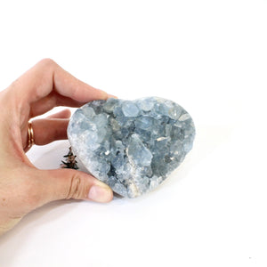 Celestite crystal heart | ASH&STONE Crystals Shop Auckland NZ