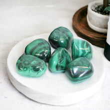 Load image into Gallery viewer, Malachite Crystal Tumblestone | ASH&amp;STONE Crystals

