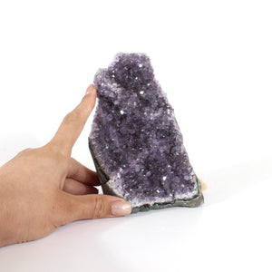 Large amethyst crystal druzy with cut base 1.59kg | ASH&STONE Crystals Shop Auckland NZ