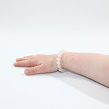NZ-Made - Kids Rose Quartz Bead Crystal Bracelet| ASH&STONE crystal jewellery, unique as you. Online and Free express shipping. 