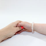 NZ-Made - Kids Rose Quartz Bead Crystal Bracelet| ASH&STONE crystal jewellery, unique as you. Online and Free express shipping. 