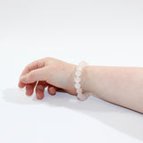 NZ-Made - Kids Rose Quartz Bead Crystal Bracelet| ASH&STONE crystal jewellery, unique as you. Online and Free express shipping. 