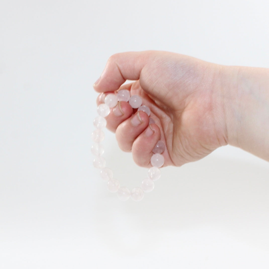 NZ-Made - Kids Rose Quartz Bead Crystal Bracelet| ASH&STONE crystal jewellery, unique as you. Online and Free express shipping. 