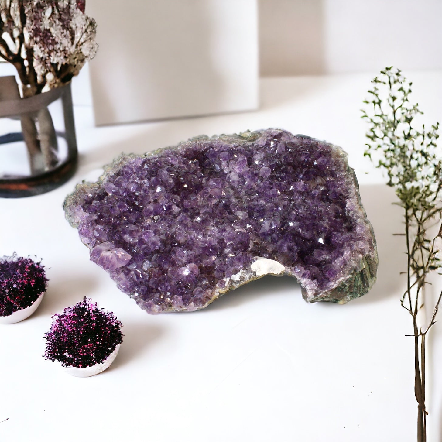 Large amethyst crystal cluster 3.58kg | ASH&STONE Crystals Shop Auckland NZ
