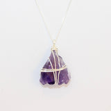 Amethyst Necklace Sterling silver | ASH & STONE crystal jewellery. Free express shipping