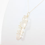 Clear Quartz Point crystal sterling silver Necklace | ASH & STONE crystal jewellery. Free express shipping.