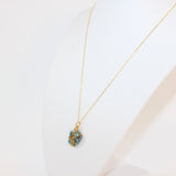 Turquoise Necklace Gold plated |ASH & STONE Crystal jewellery. Free express shipping.