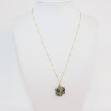 Turquoise Necklace Gold plated |ASH & STONE Crystal jewellery. Free express shipping.