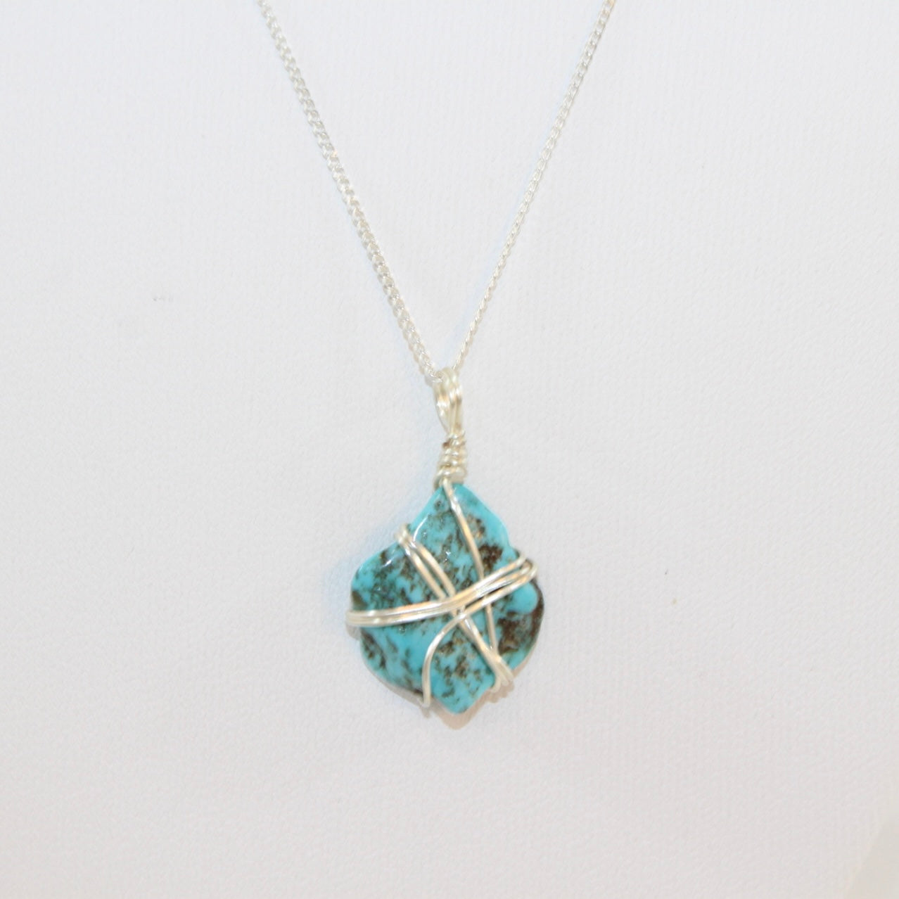 Turquoise Necklace Sterling silver | ASH & STONE Crystal necklaces. Free express shipping. 