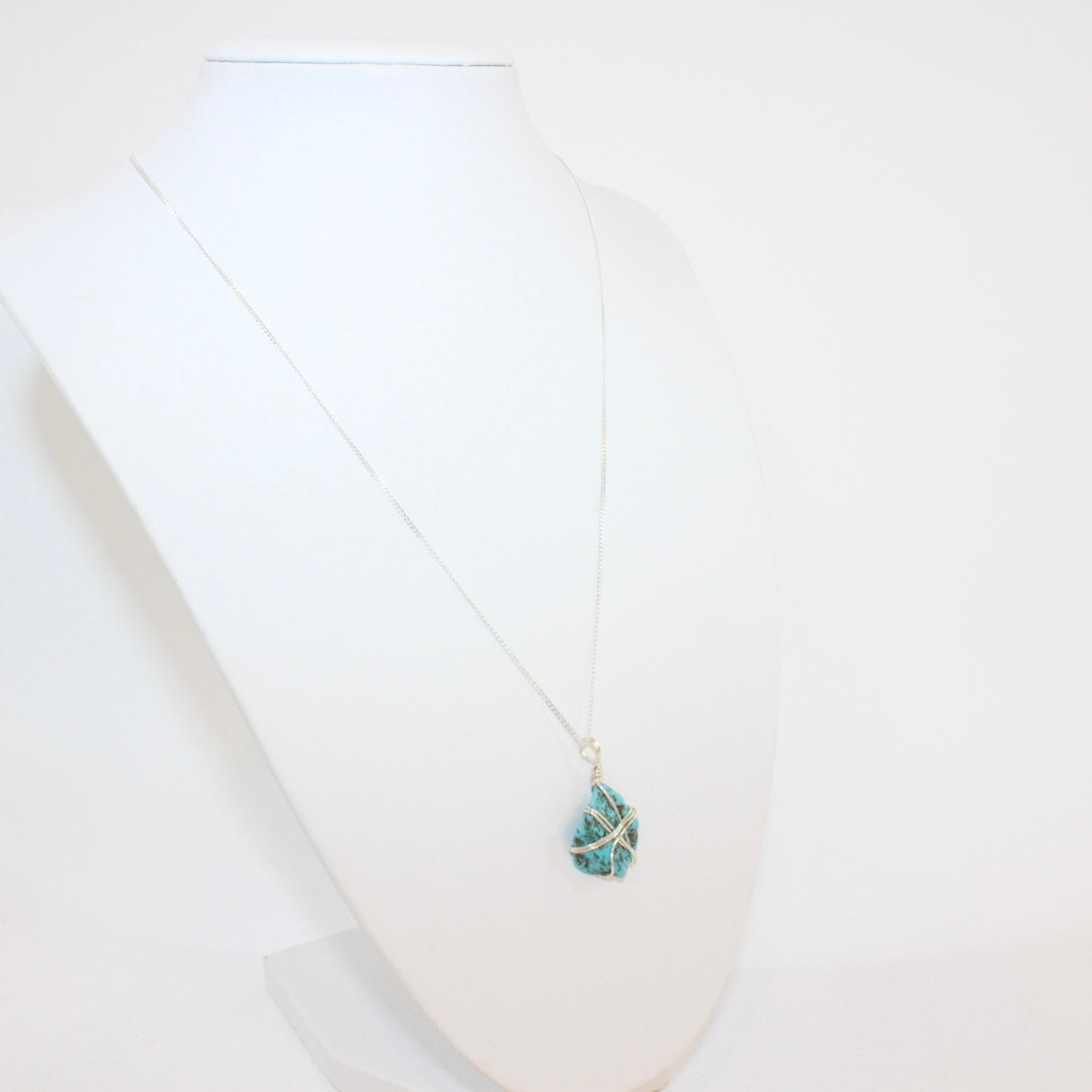 Turquoise Necklace Sterling silver | ASH & STONE Crystal necklaces. Free express shipping. 