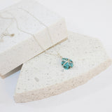 Turquoise Necklace Sterling silver | ASH & STONE Crystal necklaces. Free express shipping. 