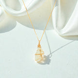  Aquamarine Gold Necklace | ASH & STONE premium crystal jewellery. Free express shipping NZ
