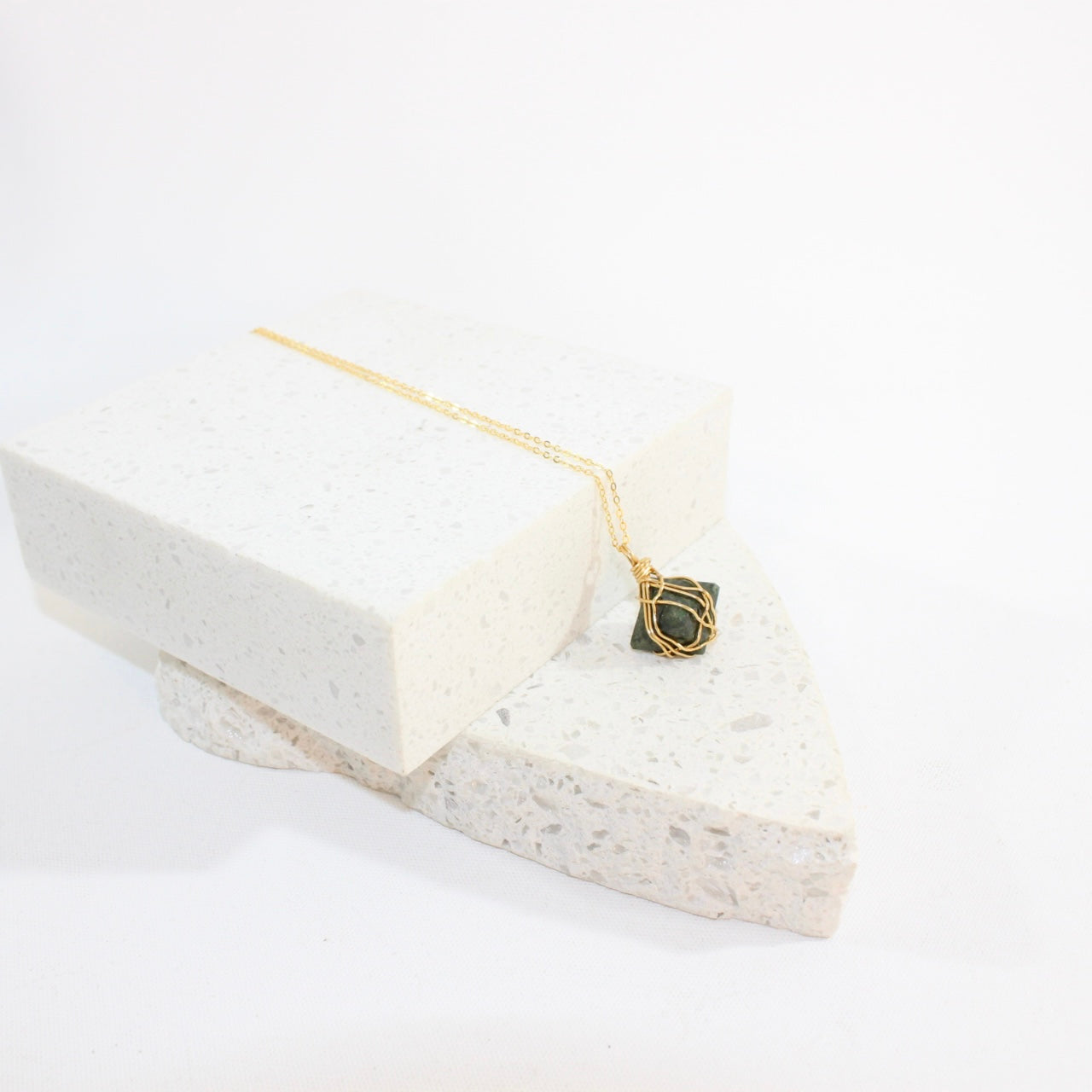 Kambaba Jasper Necklace | ASH & STONE crystal jewellery. Free express shipping NZ. 