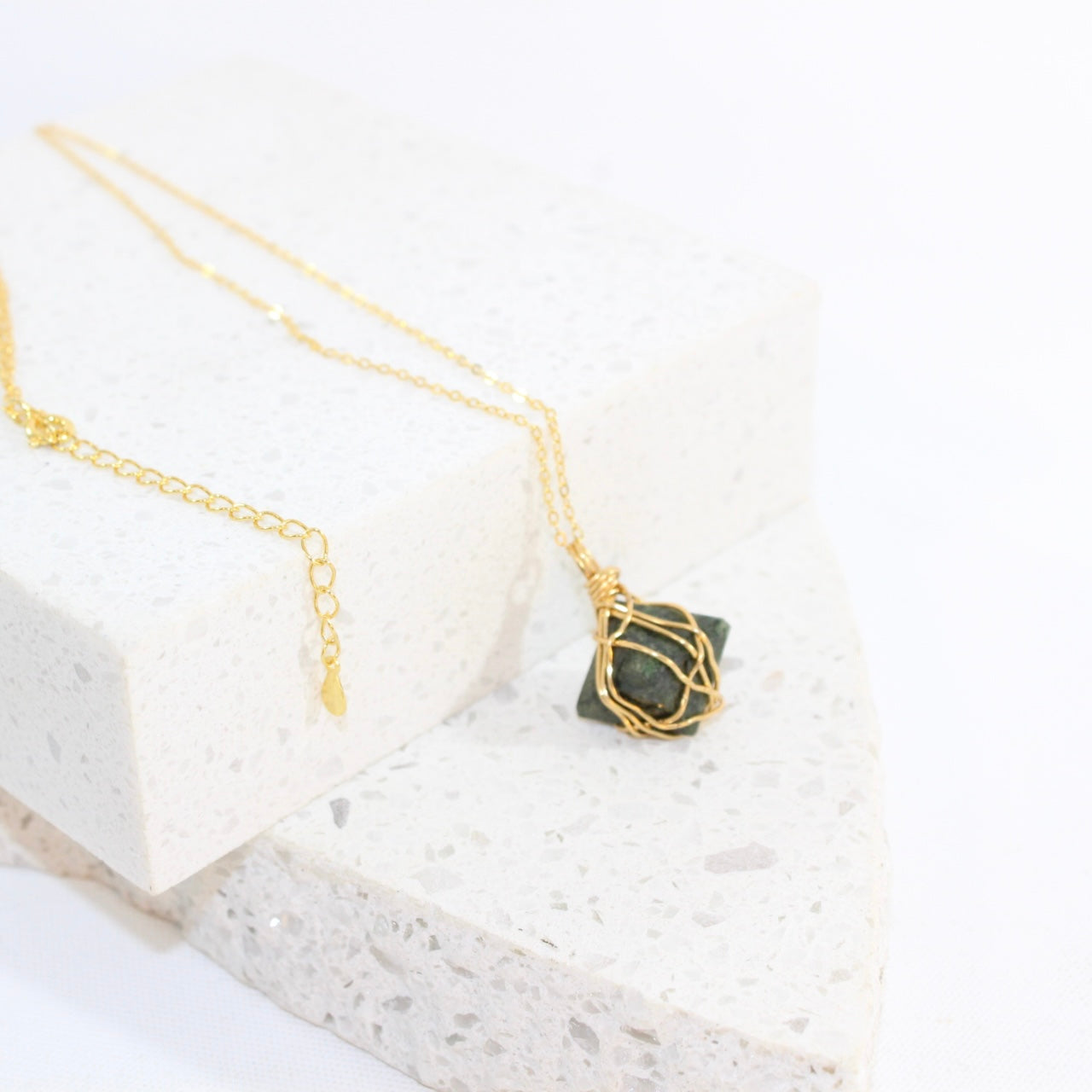 Kambaba Jasper Necklace | ASH & STONE crystal jewellery. Free express shipping NZ. 