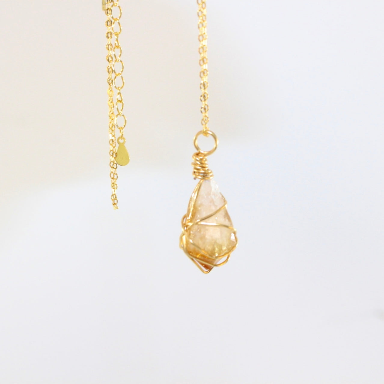 Citrine Gold Necklace | ASH & STONE Premium Crystal jewellery. Free express shipping NZ. 