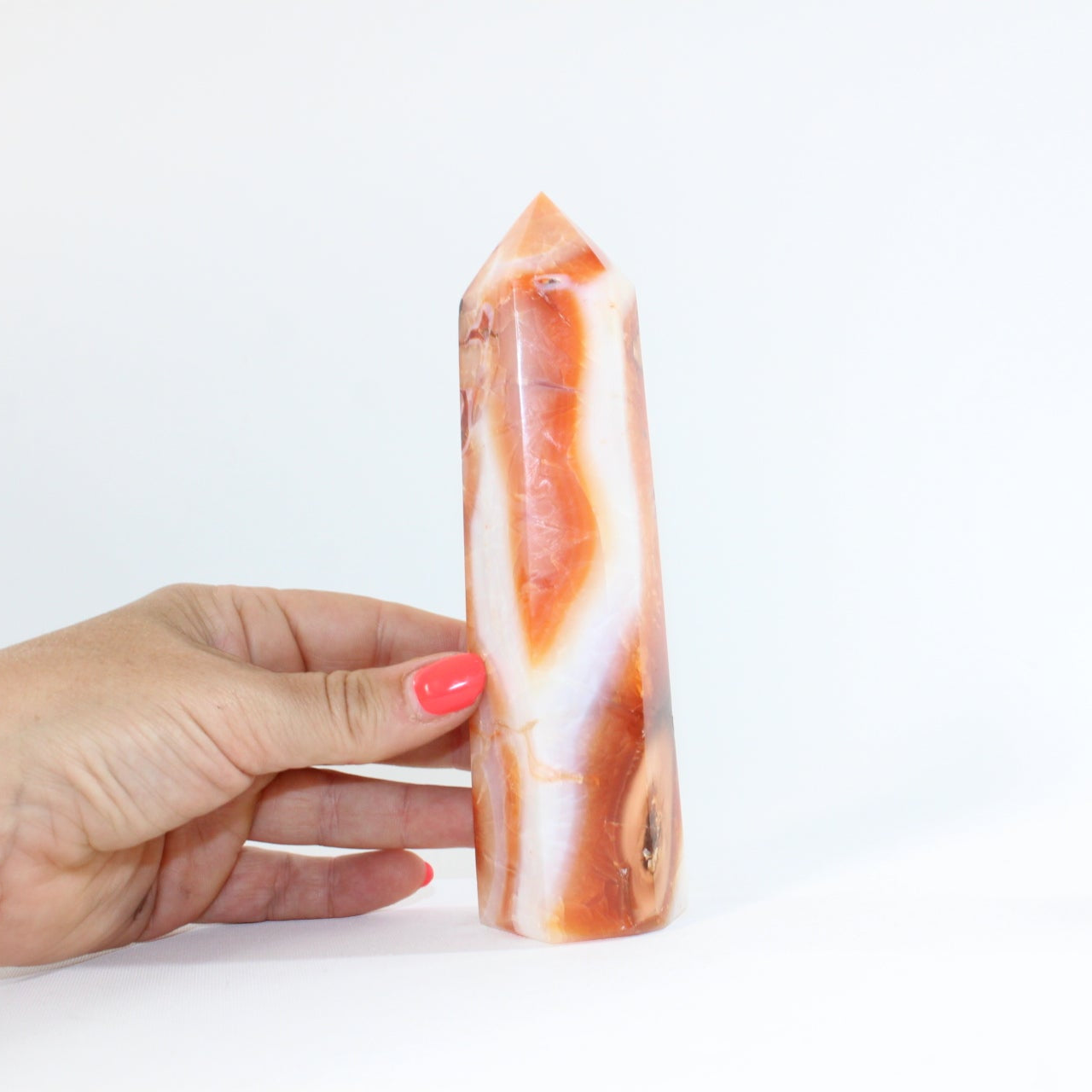 Carnelian Tower Crystal | ASH & STONE Premium online crystals. Free express shipping NZ
