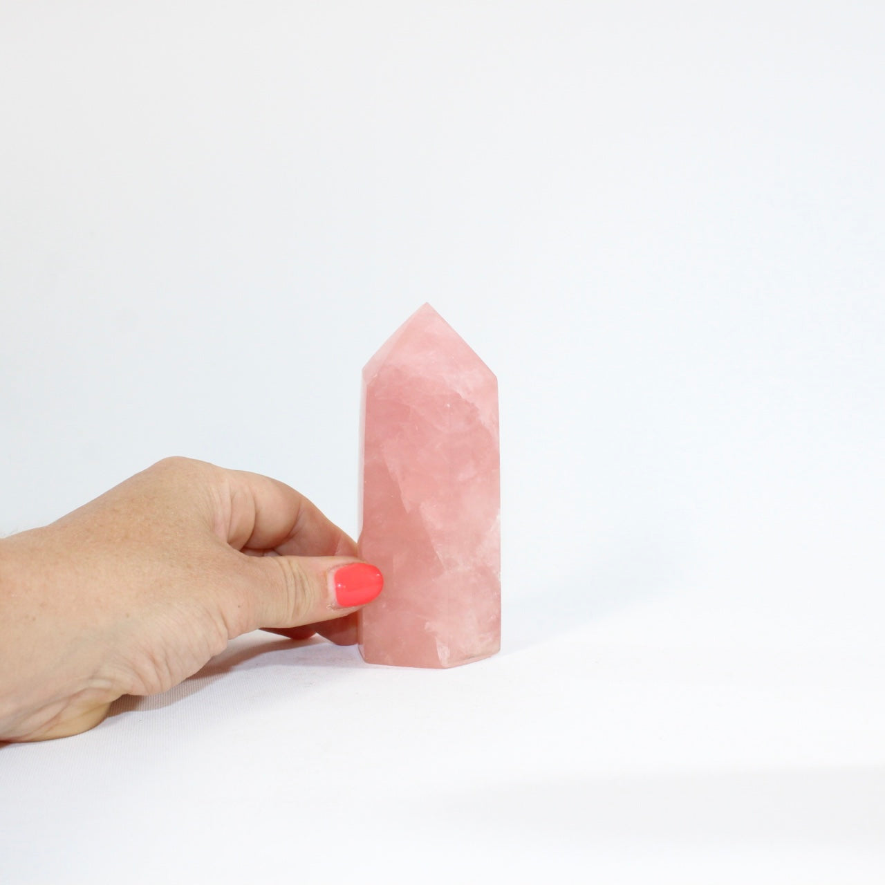 Rose Quartz Crystal Tower | ASH & STONE. Premium online crystals. NZ Free express shipping 