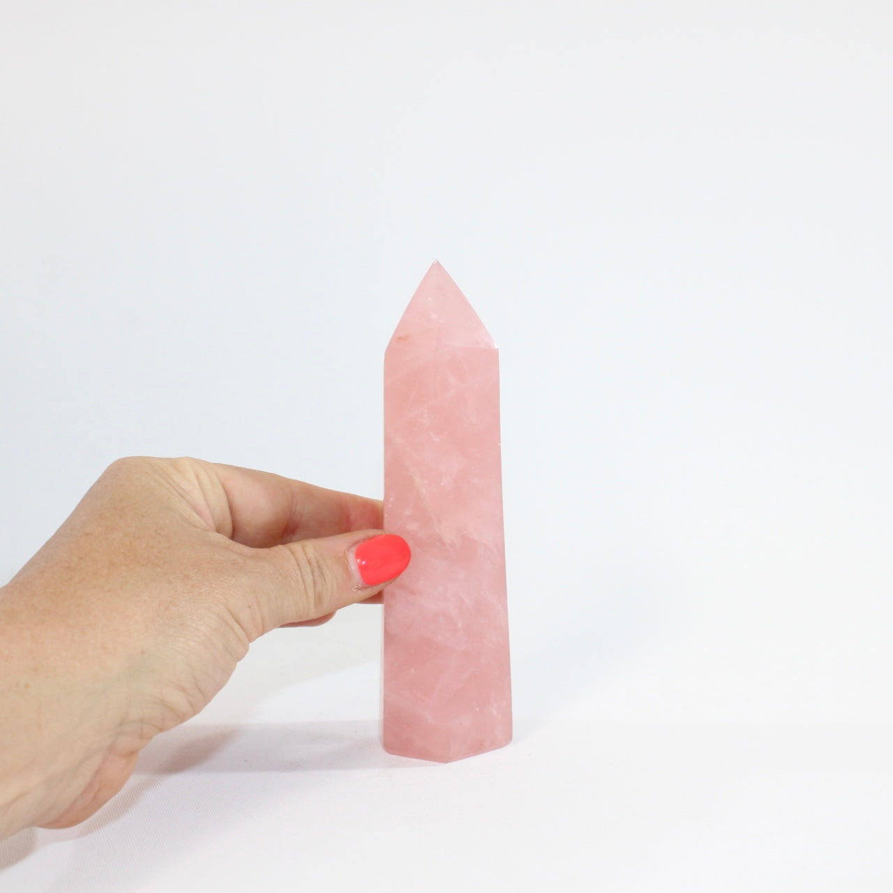 Rose Quartz Crystal Tower | ASH & STONE. Premium online crystals. NZ Free express shipping 