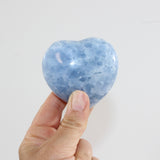 Blue Calcite Crystal Heart - Medium | ASH & STONE. Premium online crystals. Free express shipping NZ. 