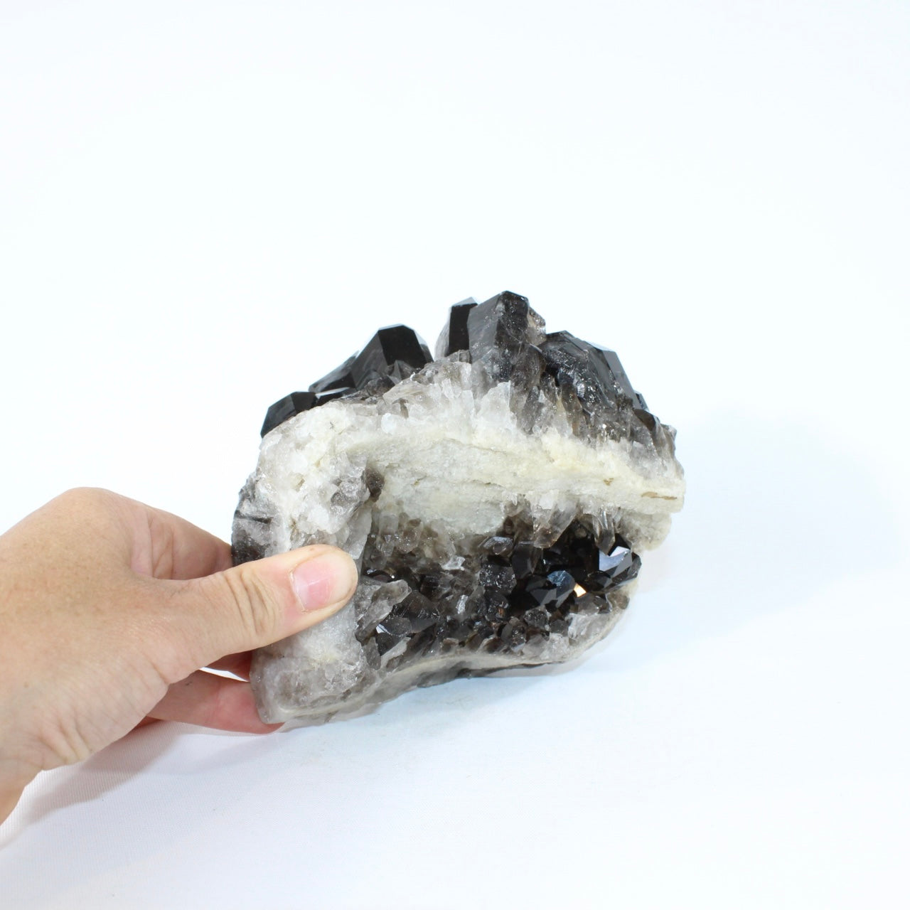 Smoky Quartz Cluster | ASH & STONE Premium online crystals. Free express shipping NZ