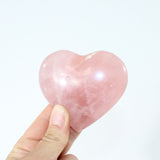Rose Quartz Crystal Heart - Medium | ASH & STONE. Premium online crystals. Free express shipping NZ. 