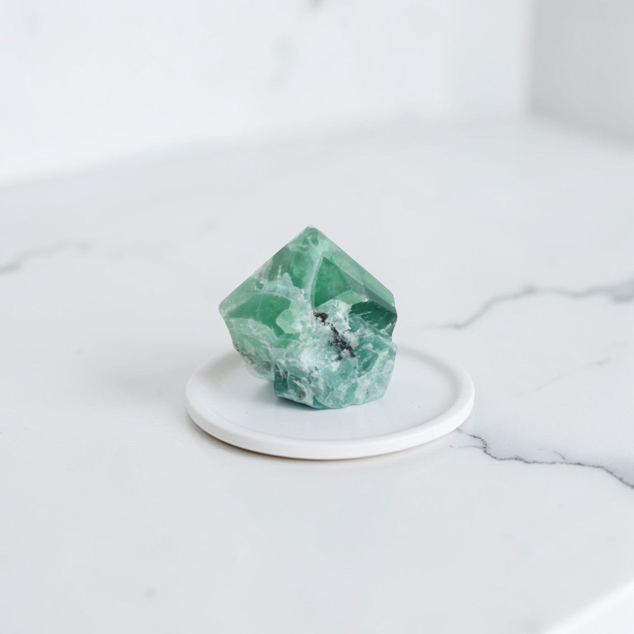 Green Fluorite Point | ASH & STONE Premium online crystals. Free express shipping NZ.
