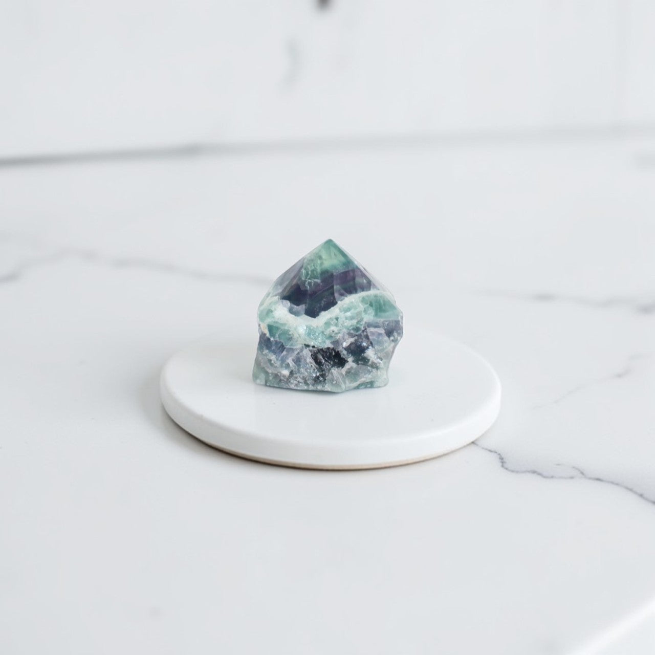Rainbow  Fluorite Point | ASH & STONE Premium online crystals. Free express shipping NZ.