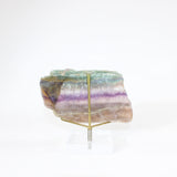 Rainbow Fluorite crystal slice