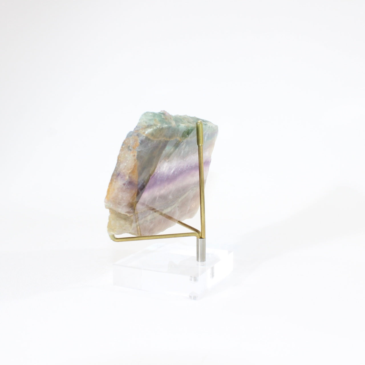 Rainbow Fluorite Crystal slice | ASH & STONE. Premium online crystals Free express shipping NZ.