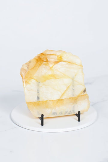 Golden Healer Crystal Slice | ASH & STONE. Premium online crystals. Free express shipping NZ.